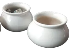 White Handi Pot